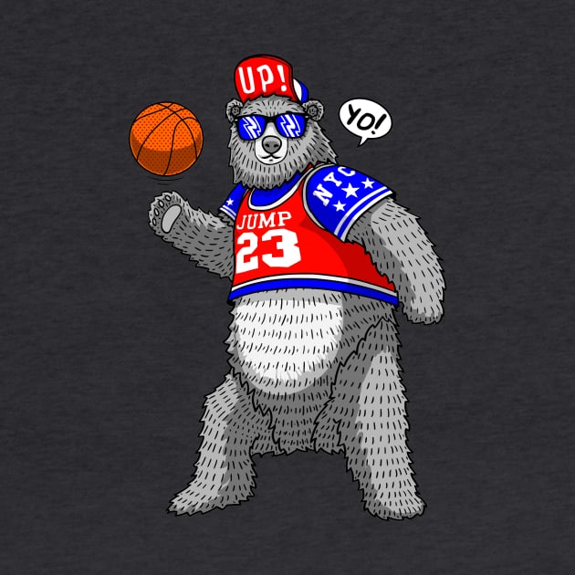 cool bear streetball player by hayr pictures